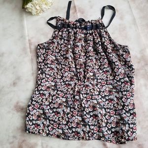 GAP Floral Sleveless Tie Back Top Size S